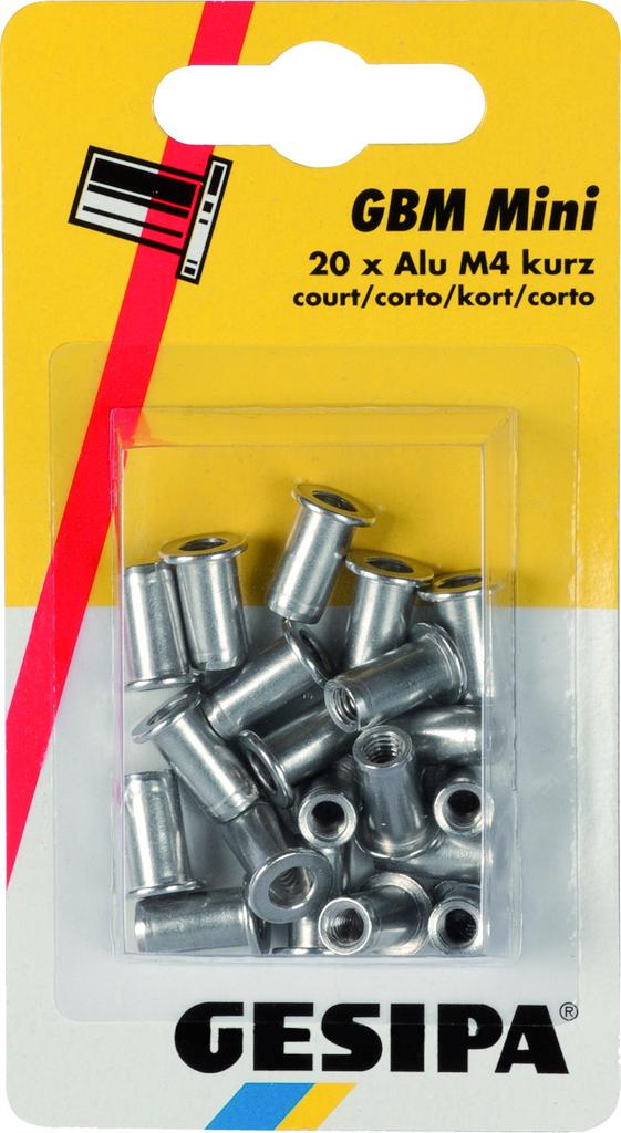 Gueenky 120 Stück Nieten Aluminium 2,4/3/3,2/4 Mm, 6 Größen Blindnieten